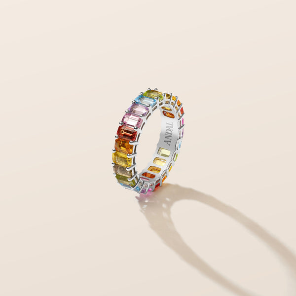 Rainbow Eternity Ring