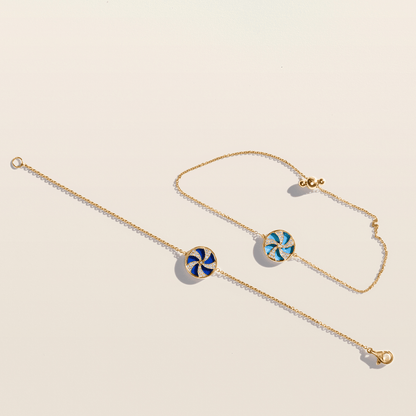 Turquoise & Lapis Lazuli Midi Candy Bracelets