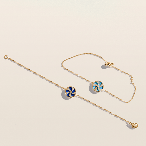 Turquoise & Lapis Lazuli Midi Candy Bracelets